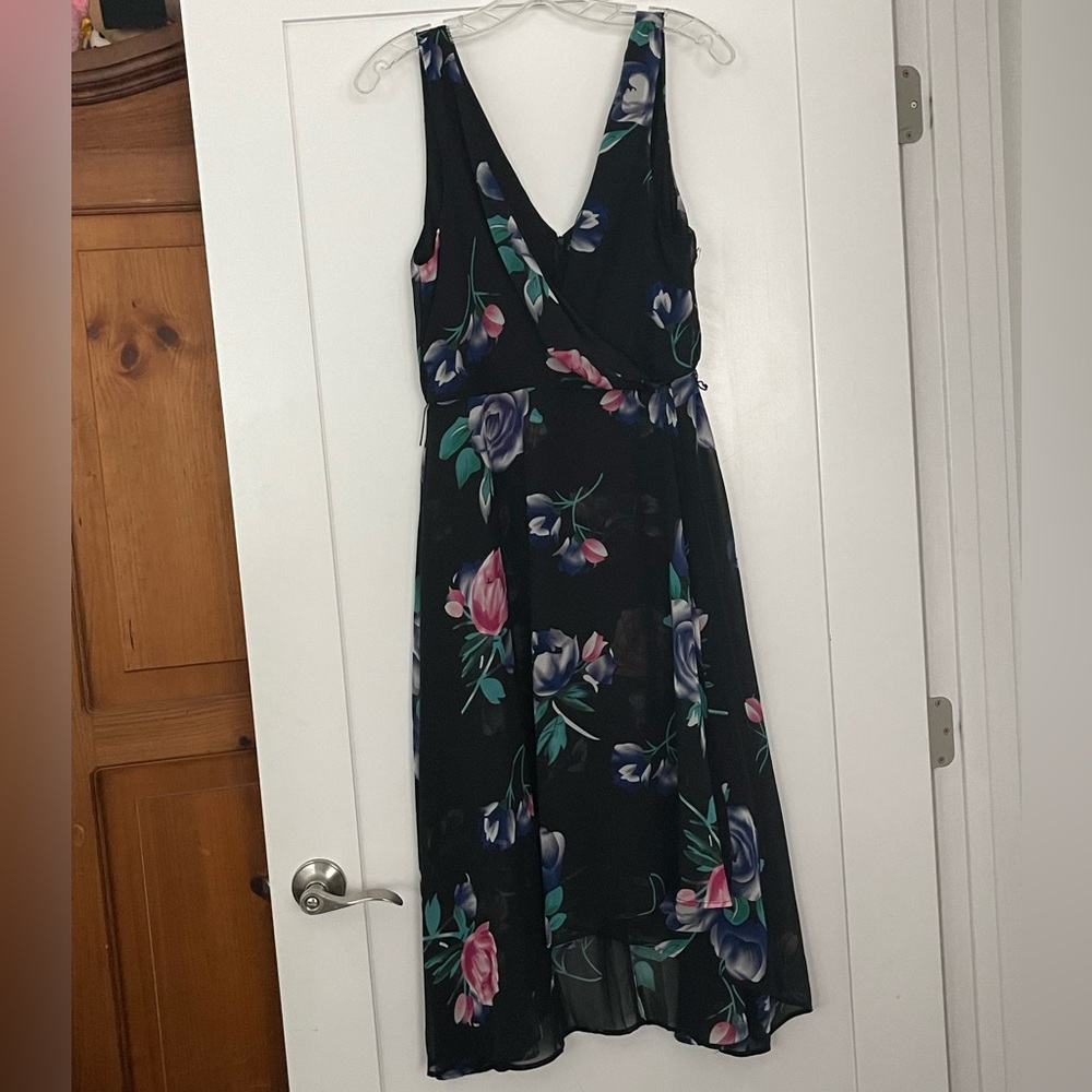 Black floral dress
